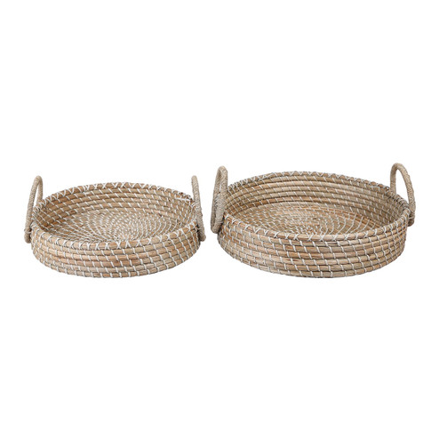 Alessio Tray - Set of 2 in Natural (45|S0077-12111/S2)