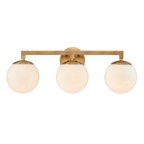 Gillian Three Light Vanity in Natural Brass (45|90082/3)