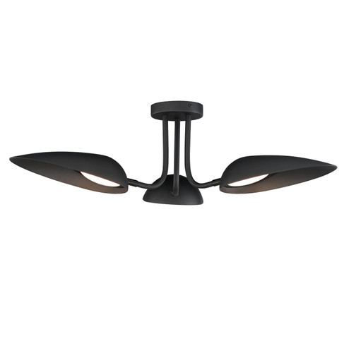 Marsh LED Semi-Flush Mount in Black (86|E24094-BK)