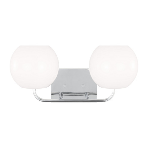 Rory Two Light Vanity in Chrome (1|GLV1012CH)