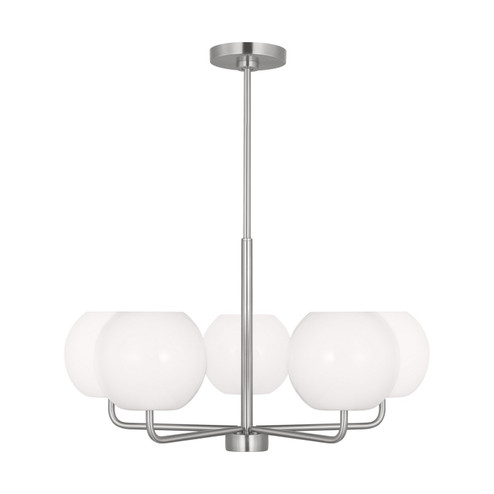 Rory Five Light Chandelier in Brushed Steel (1|GLC1055BS)