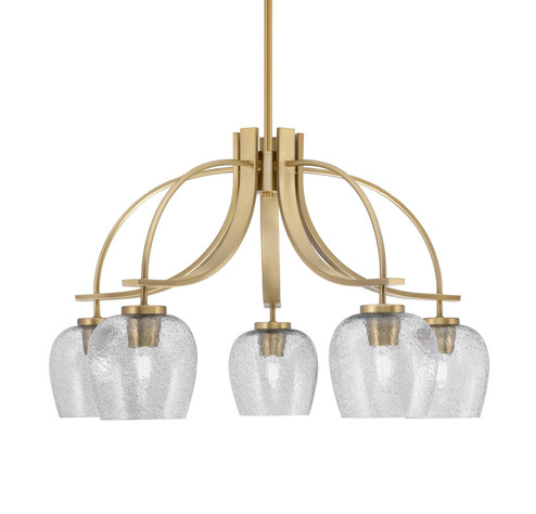 Cavella Five Light Chandelier in New Age Brass (200|3925-NAB-4812)