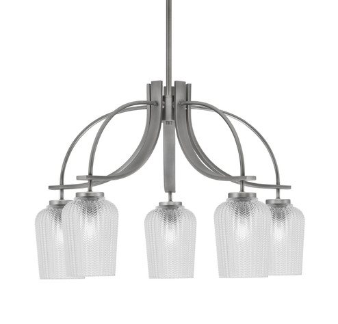 Cavella Five Light Chandelier in Graphite (200|3925-GP-4250)