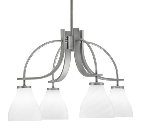 Cavella Four Light Chandelier in Graphite (200|3924-GP-4761)