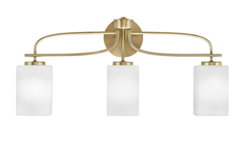 Cavella Three Light Bath Bar in New Age Brass (200|3913-NAB-531)