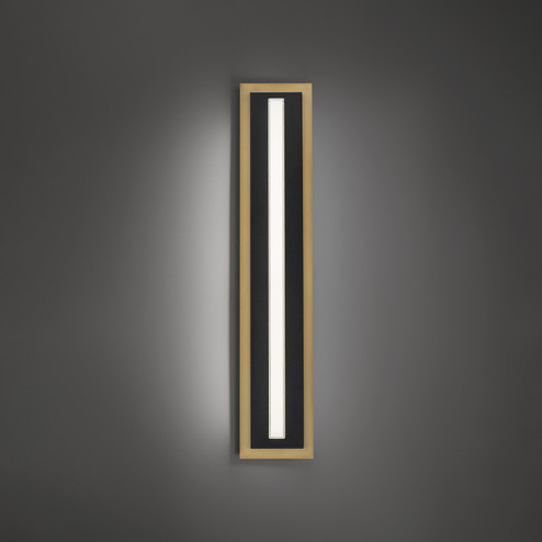 Lyrikal LED Wall Sconce in Black/Aged Brass (281|WS-10427-35-BK/AB)