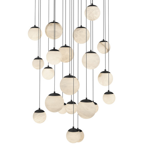 Pisces LED Pendant in Black (281|PD-34421R-BK)
