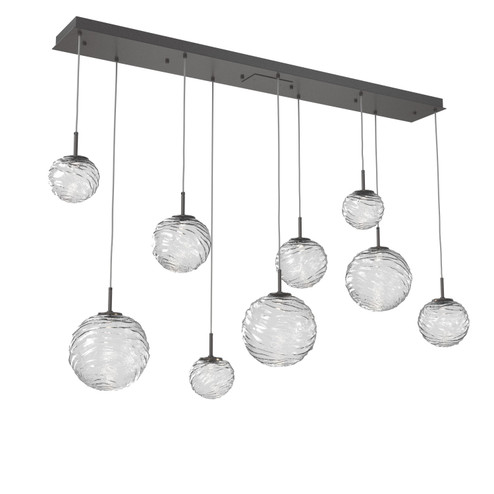 Gaia LED Linear Pendant in Graphite (404|PLB0092-09-GP-C-C01-L3)