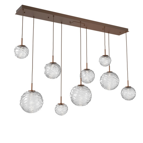 Gaia LED Linear Pendant in Burnished Bronze (404|PLB0092-09-BB-C-C01-L3)