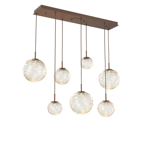 Gaia LED Linear Pendant in Burnished Bronze (404|PLB0092-07-BB-A-C01-L3)