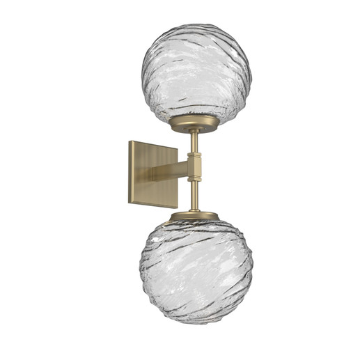 Gaia LED Wall Sconce in Heritage Brass (404|IDB0092-02-HB-C-L3)