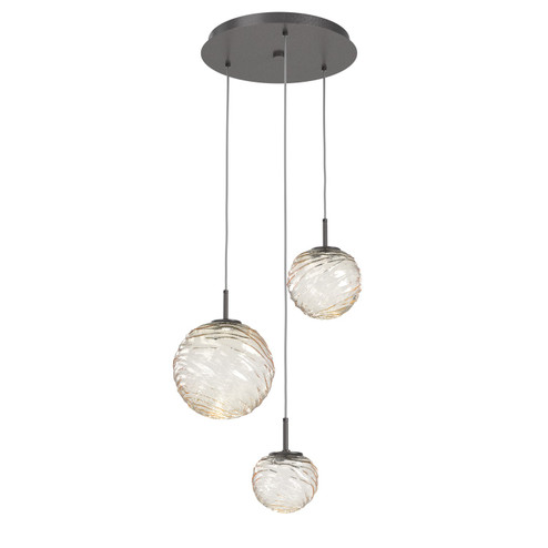 Gaia LED Pendant in Graphite (404|CHB0092-03-GP-A-C01-L1)