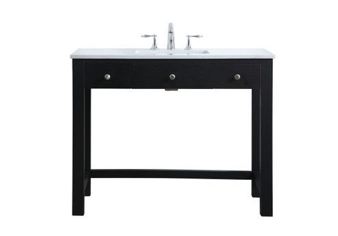 Hudson Bathroom Vanity in Black (173|VF14842MBK)