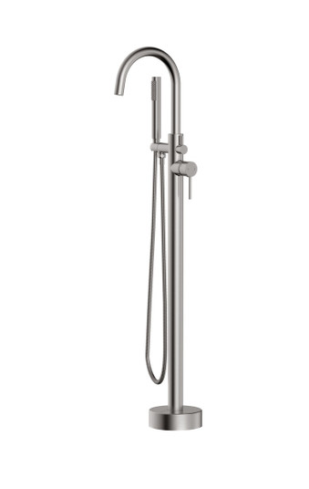 Steven Floor Mounted Roman Tub Faucet in Brushed Nickel (173|FAT-8001BNK)