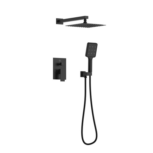 Petar Complete Shower Faucet System With Rough-In Valve in Matte Black (173|FAS-9003MBK)