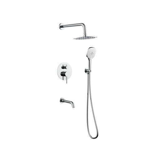 George Complete Shower Faucet System With Rough-In Valve in Chrome (173|FAS-9002PCH)