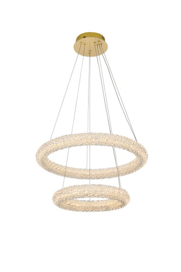 Bowen LED Chandelier in Satin Gold (173|3800G24SG)