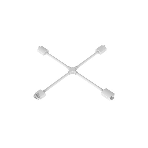 Invisiled Outdoor X Connector in WHITE (34|T24-OD-X-WT)