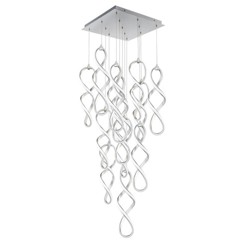 Interlace LED Chandelier in Chrome (34|PD-47813S-CH)