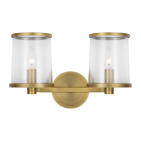 Reynolds Two Light Vanity in Time Worn Brass (454|LV1082TWB)