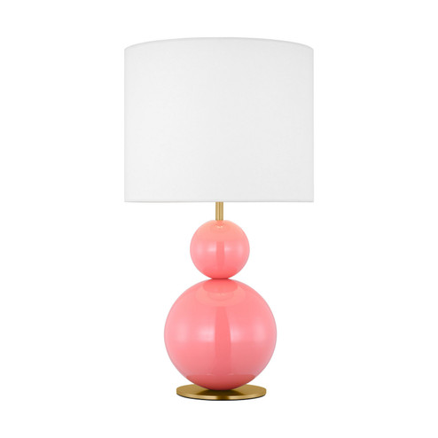Suki One Light Table Lamp in Coral (454|KST1221CRL1)