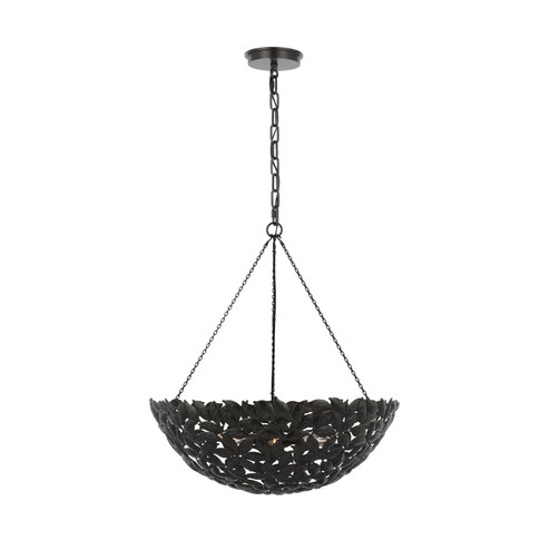 Kelan Six Light Pendant in Aged Iron (454|AP1186AI)