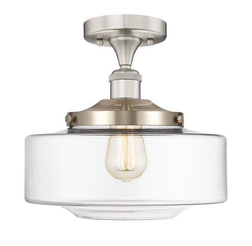 Franklin Restoration LED Semi-Flush Mount in Brushed Satin Nickel (405|616-1F-SN-G692-12)