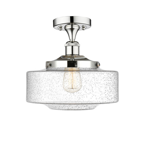 Franklin Restoration LED Semi-Flush Mount in Polished Chrome (405|616-1F-PC-G694-12)