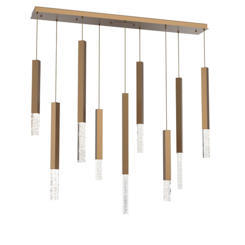 Axis LED Chandelier in Novel Brass (404|PLB0097-09-NB-GC-C01-L1)