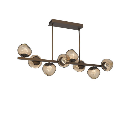 Luna LED Chandelier in Flat Bronze (404|PLB0095-T8-FB-ZB-001-L1)