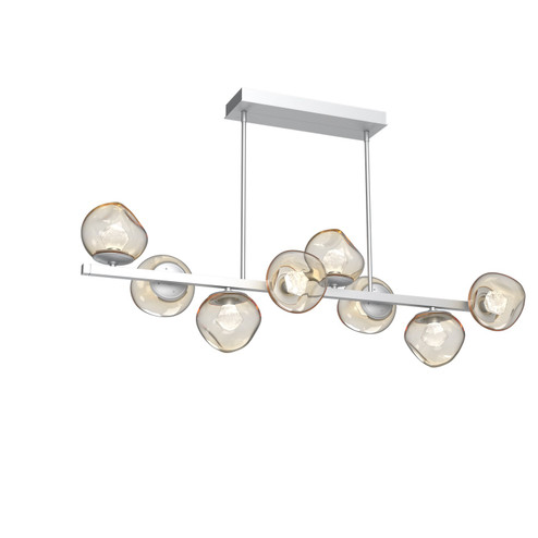 Luna LED Chandelier in Classic Silver (404|PLB0095-T8-CS-ZA-001-L1)