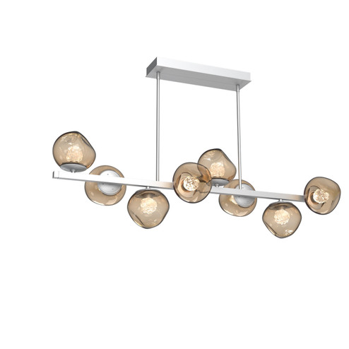 Luna LED Chandelier in Classic Silver (404|PLB0095-T8-CS-FB-001-L3)