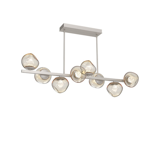 Luna LED Chandelier in Beige Silver (404|PLB0095-T8-BS-ZA-001-L3)