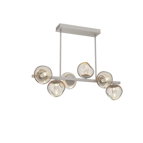 Luna LED Chandelier in Beige Silver (404|PLB0095-T6-BS-GA-001-L1)