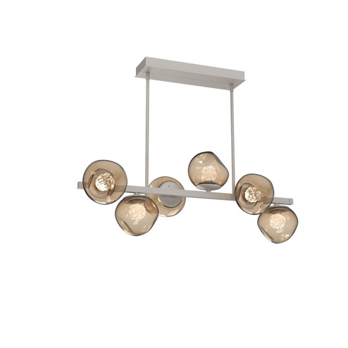 Luna LED Chandelier in Beige Silver (404|PLB0095-T6-BS-FB-001-L3)