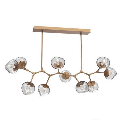 Luna LED Chandelier in Novel Brass (404|PLB0095-BC-NB-GC-001-L3)