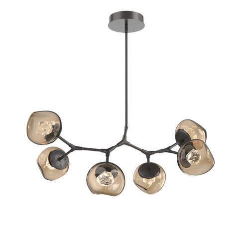 Luna LED Chandelier in Graphite (404|PLB0095-BA-GP-ZB-001-L3)