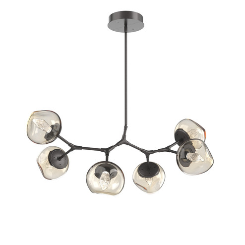 Luna LED Chandelier in Graphite (404|PLB0095-BA-GP-GA-001-L3)