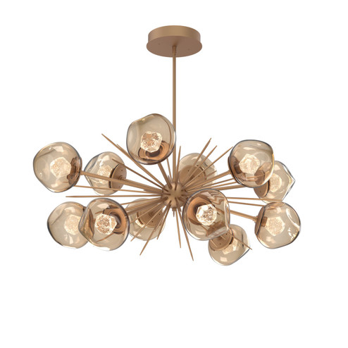 Luna LED Chandelier in Novel Brass (404|PLB0095-0D-NB-ZB-001-L3)