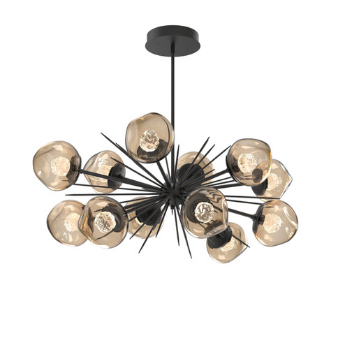 Luna LED Chandelier in Matte Black (404|PLB0095-0D-MB-FB-001-L3)