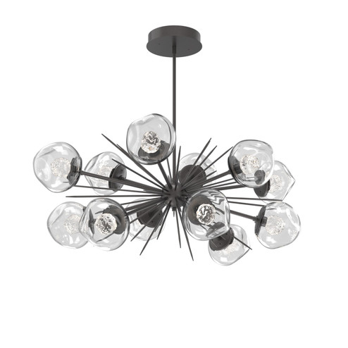 Luna LED Chandelier in Graphite (404|PLB0095-0D-GP-FC-001-L3)