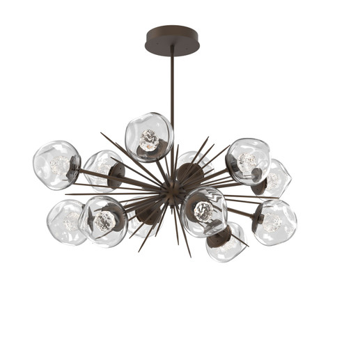 Luna LED Chandelier in Flat Bronze (404|PLB0095-0D-FB-FC-001-L1)