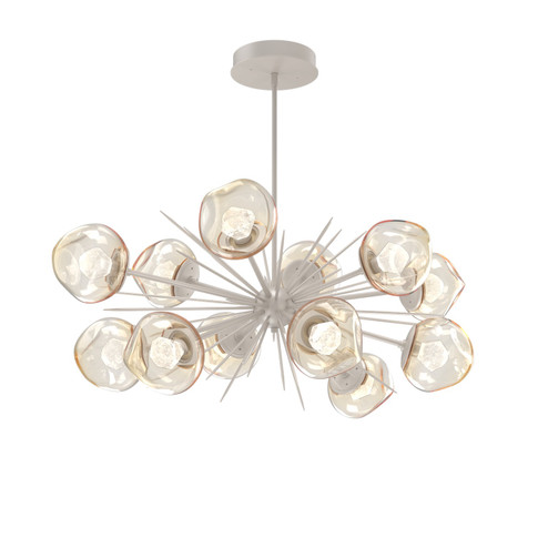 Luna LED Chandelier in Beige Silver (404|PLB0095-0D-BS-ZA-001-L1)