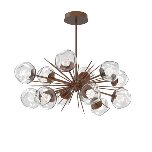 Luna LED Chandelier in Burnished Bronze (404|PLB0095-0D-BB-ZC-001-L1)