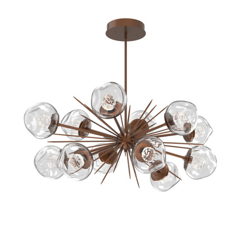 Luna LED Chandelier in Burnished Bronze (404|PLB0095-0D-BB-FC-001-L1)