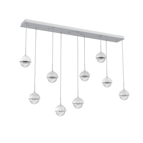 Cabochon LED Chandelier in Classic Silver (404|PLB0093-09-CS-WC-C01-L1)
