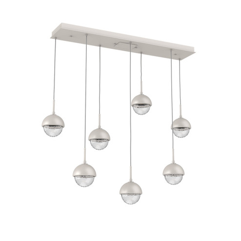 Cabochon LED Chandelier in Beige Silver (404|PLB0093-07-BS-MC-C01-L3)