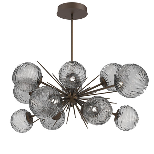 Gaia LED Chandelier in Flat Bronze (404|PLB0092-0D-FB-S-001-L3)
