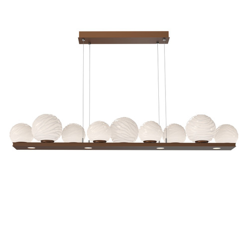 Gaia LED Linear Pendant in Burnished Bronze (404|PLB0092-0C-BB-WL-CA1-L3)