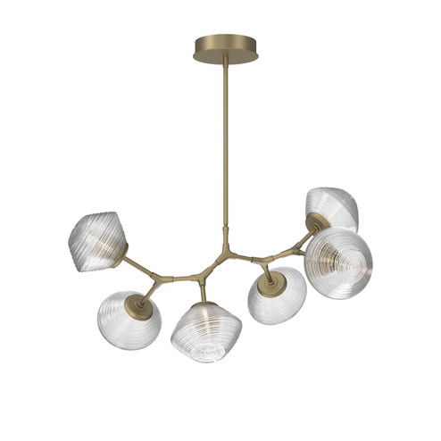 Mesa LED Chandelier in Gilded Brass (404|PLB0089-BA-GB-C-001-L3)